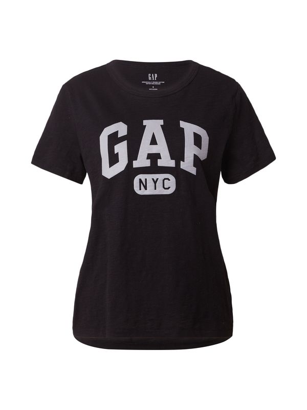 GAP GAP Тениска  светлосиво / черно