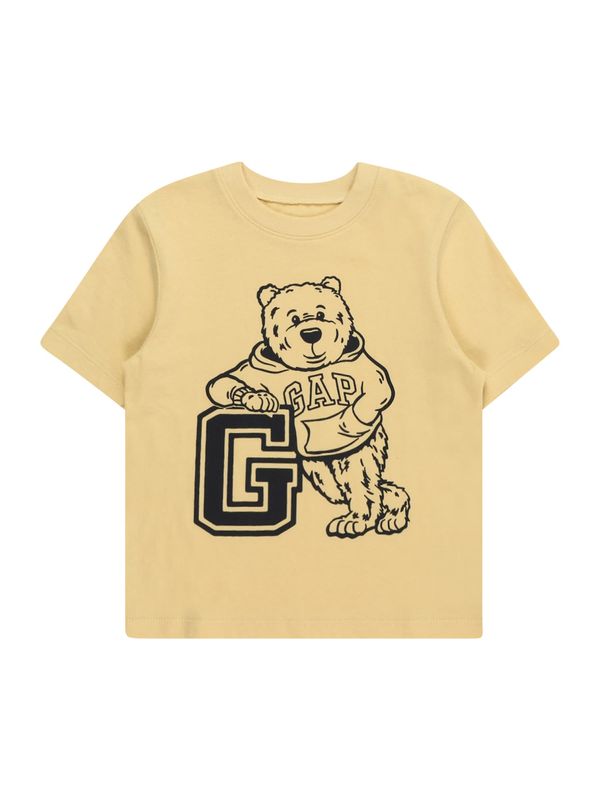 GAP GAP Тениска 'V-BF'  бежово / черно