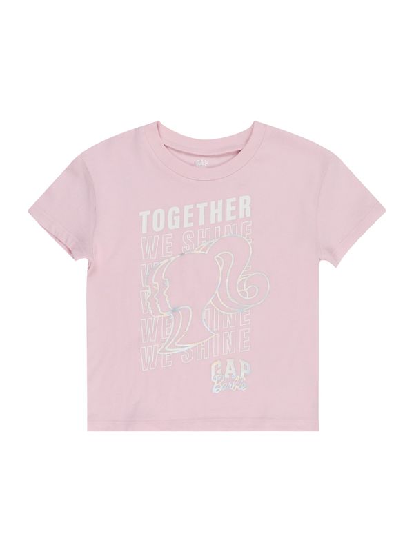 GAP GAP Тениска 'V-MATT'  светлосиньо / оранжево / бледорозово / бяло