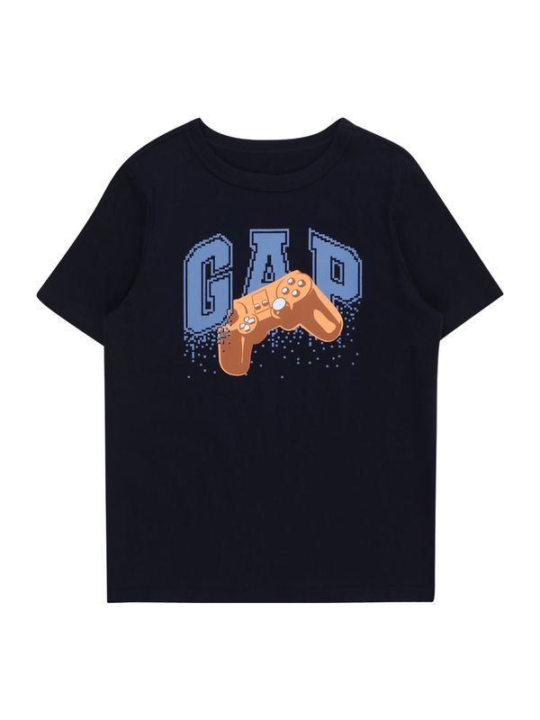 GAP GAP Тениска 'VALUE GR'  синьо / нейви синьо / кафяво / бяло