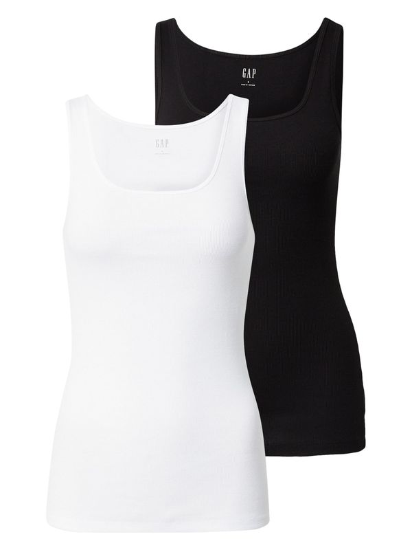 GAP GAP Топ  черно / бяло