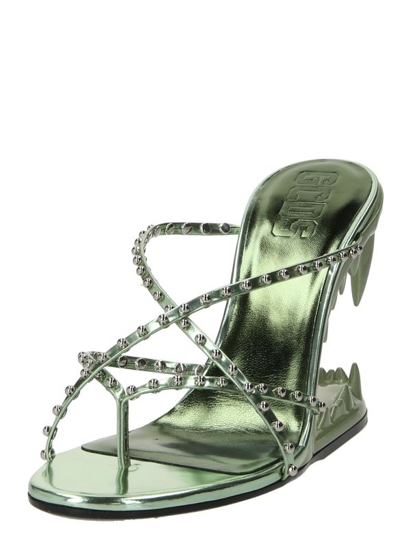 GCDS GCDS Сандали с разделител за пръстите 'MORSO'  зелено