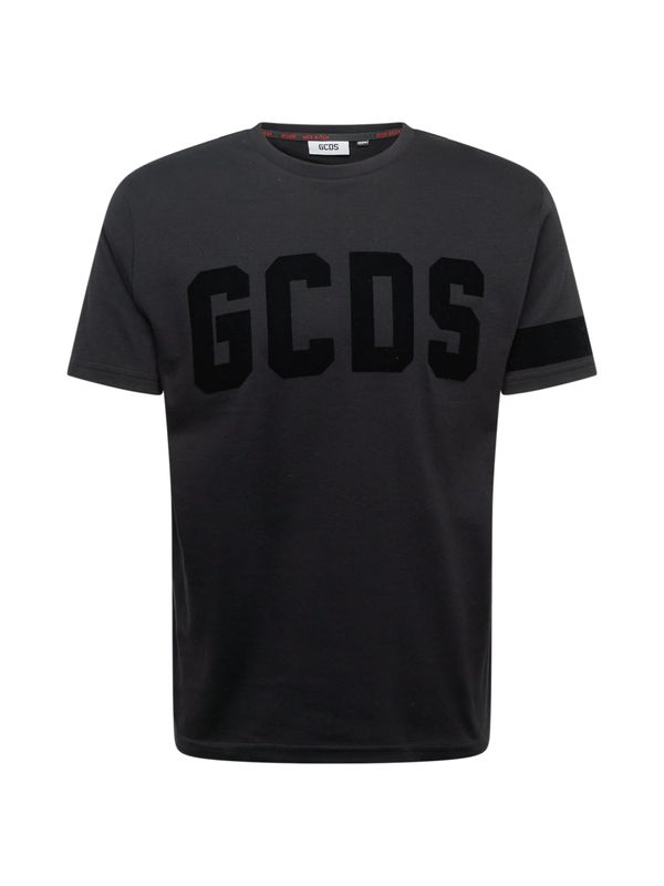 GCDS GCDS Тениска  черно / черен меланж