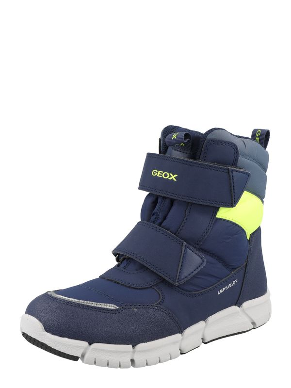GEOX GEOX Ботуши  нейви синьо / гълъбово синьо / неоново жълто