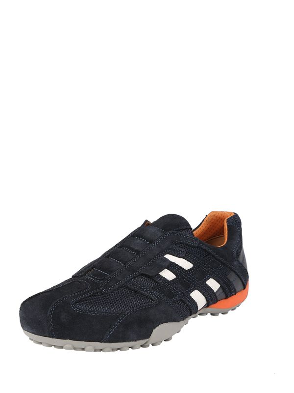 GEOX GEOX Ниски маратонки 'UOMO SNAKE'  бежово / нейви синьо / оранжево