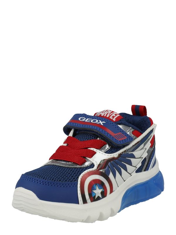GEOX GEOX Сникърси 'CIBERDRON'  синьо / тъмночервено / сребърно / бяло