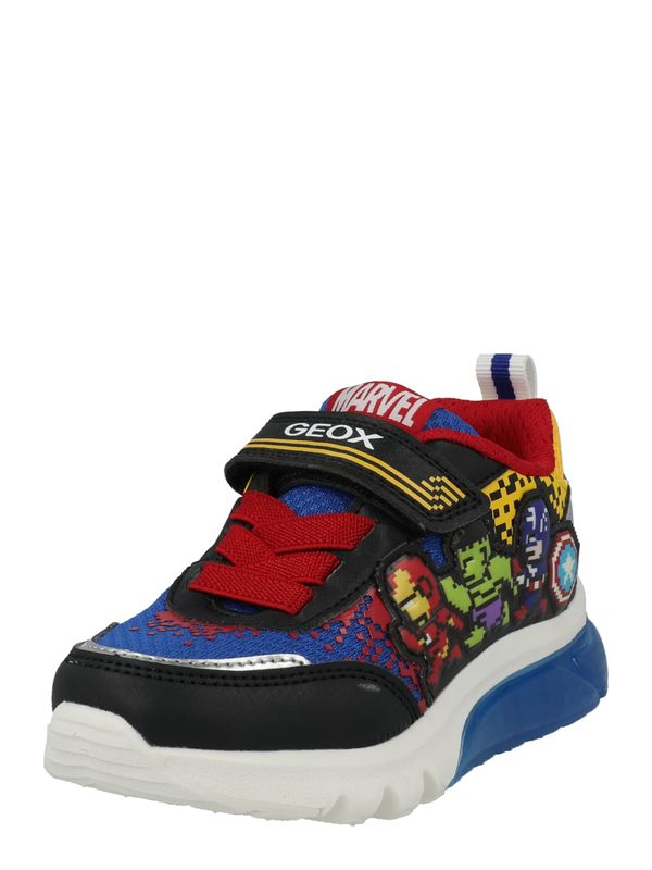 GEOX GEOX Сникърси 'CIBERDRON'  жълто / червено / черно / бяло