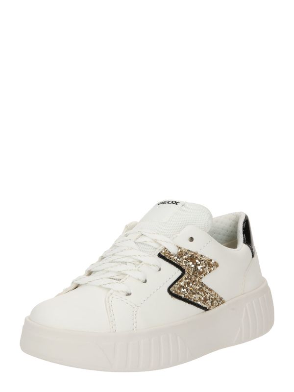 GEOX GEOX Сникърси 'MIKIROSHI'  злато / черно / бяло