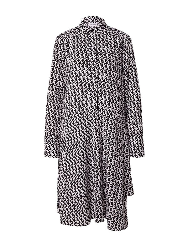 GERRY WEBER GERRY WEBER Рокля тип риза  черно / мръсно бяло