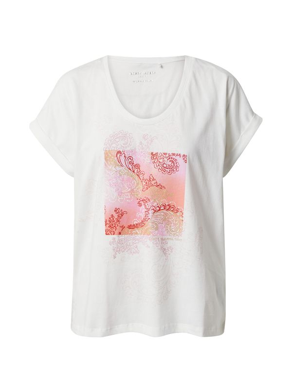 GERRY WEBER GERRY WEBER Тениска  бежово / бледорозово / червено / мръсно бяло