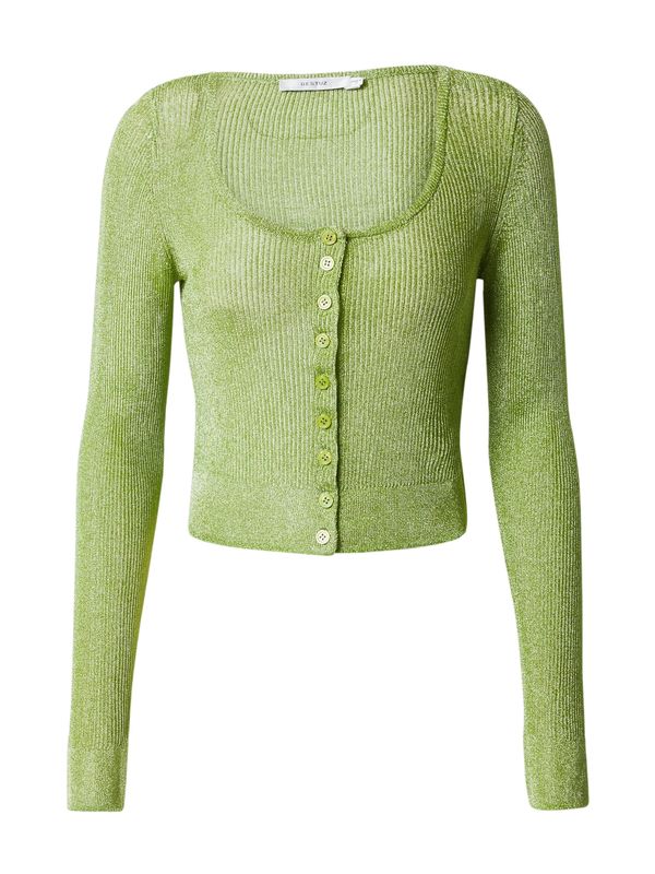 Gestuz Gestuz Плетена жилетка 'Silvi'  сребърно сиво / ябълка