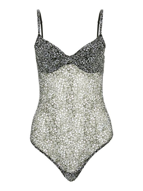 Gilly Hicks Gilly Hicks Боди  светлосиво / черно