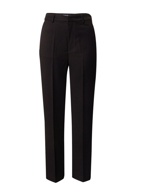 Gina Tricot Gina Tricot Панталон с ръб  черно