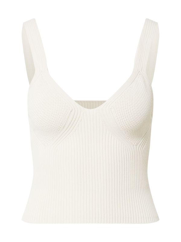 Gina Tricot Gina Tricot Плетен топ 'Soleil'  кремаво