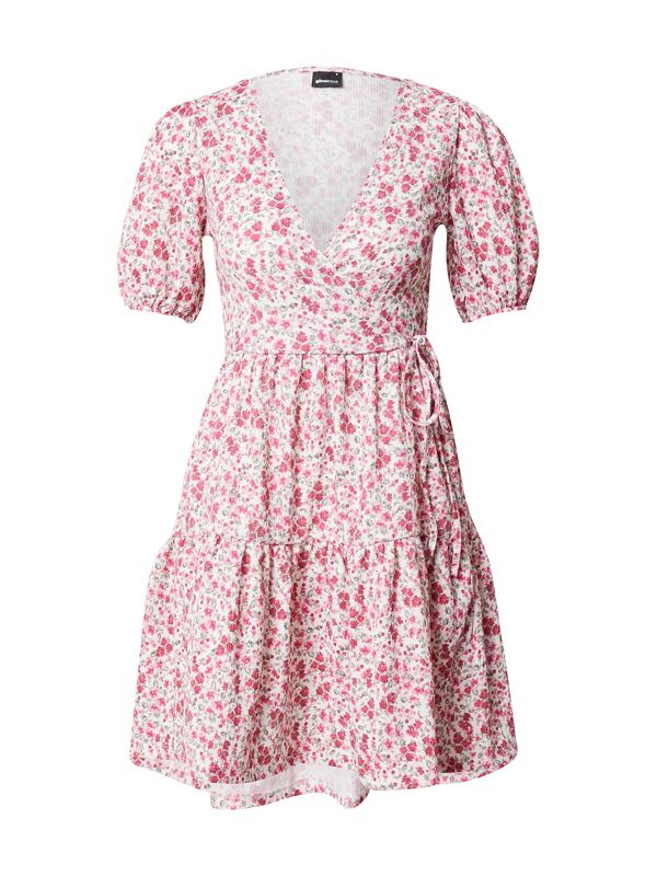 Gina Tricot Gina Tricot Рокля 'Anna'  зелено / розово / бледорозово