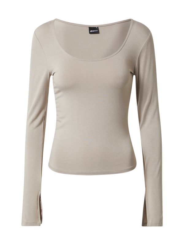 Gina Tricot Gina Tricot Тениска 'Agnes'  сиво-кафяво