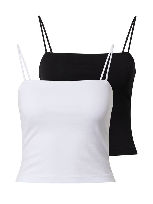 Gina Tricot Gina Tricot Топ  черно / бяло