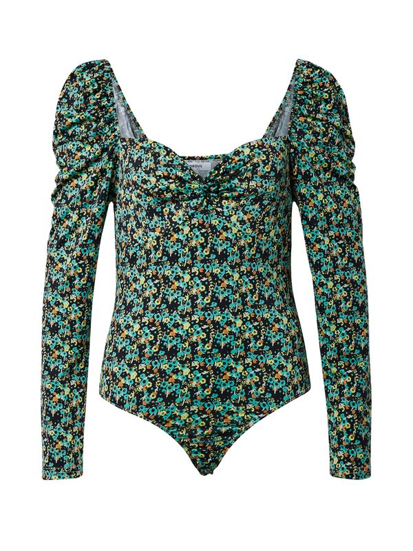 GLAMOROUS GLAMOROUS Блуза боди  тъмносиньо / жълто / зелено / оранжево