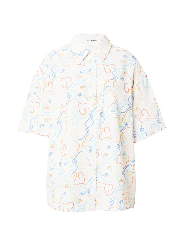 GLAMOROUS GLAMOROUS Блуза  синьо / жълто / червено / бяло