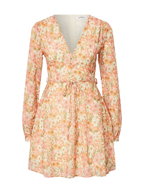 GLAMOROUS GLAMOROUS Рокля  екрю / тръстиково зелено / кайсия / праскова