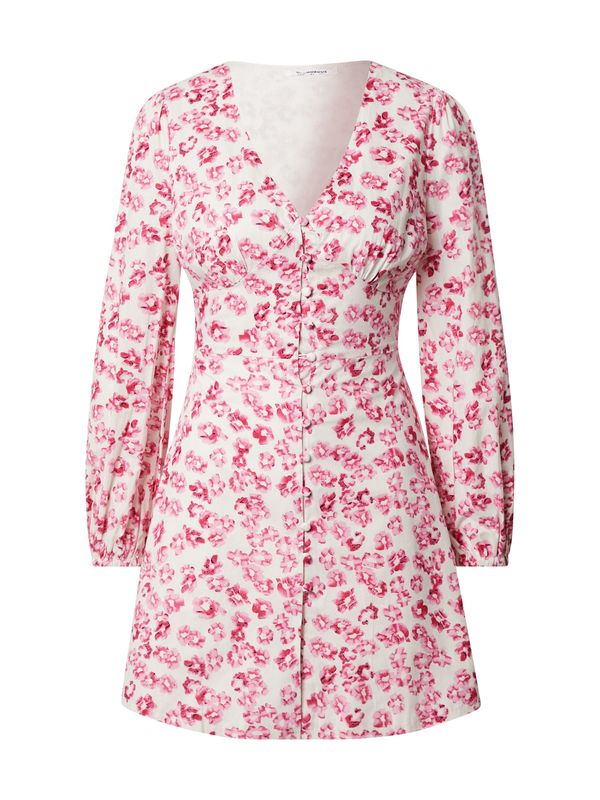 GLAMOROUS GLAMOROUS Рокля тип риза  фуксия / бяло