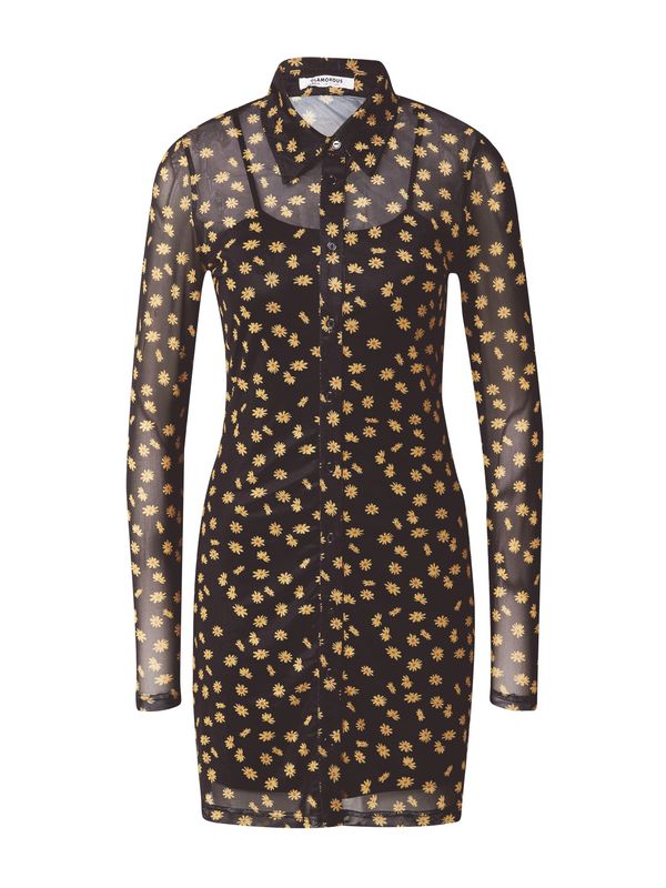 GLAMOROUS GLAMOROUS Рокля тип риза  жълто / корал / черно