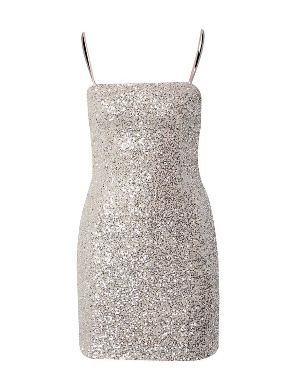 GLAMOROUS GLAMOROUS Рокля за коктейл  сребърно