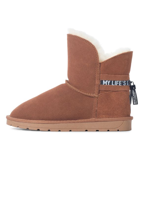 Gooce Gooce Боти 'Zina'  кафяво / черно / бяло