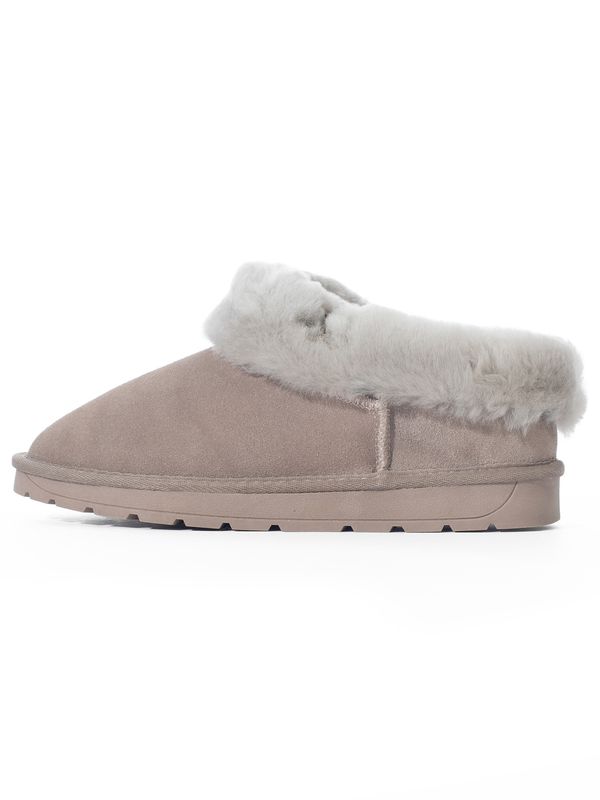 Gooce Gooce Пантофи 'Mitsuko'  светлосиво / мръсно бяло