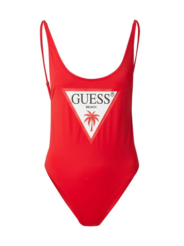 GUESS GUESS Бански костюм  червено / черно / бяло