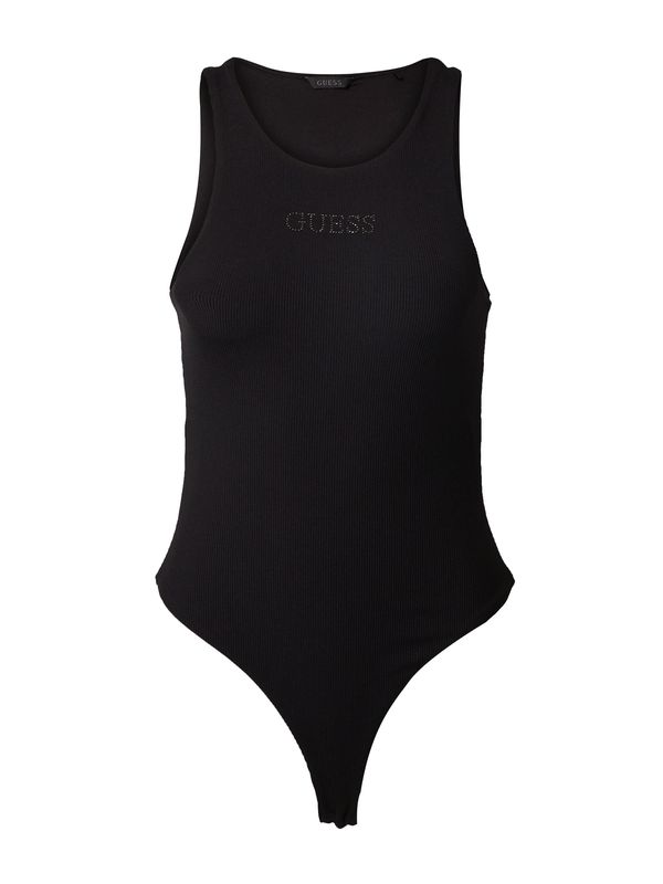 GUESS GUESS Блуза боди  черно / сребърно