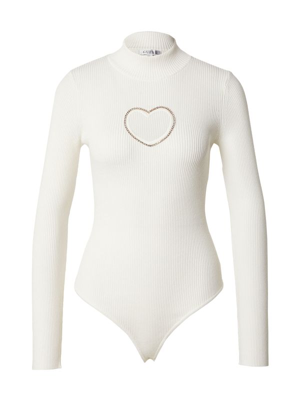 GUESS GUESS Блуза боди 'MIA'  злато / бяло