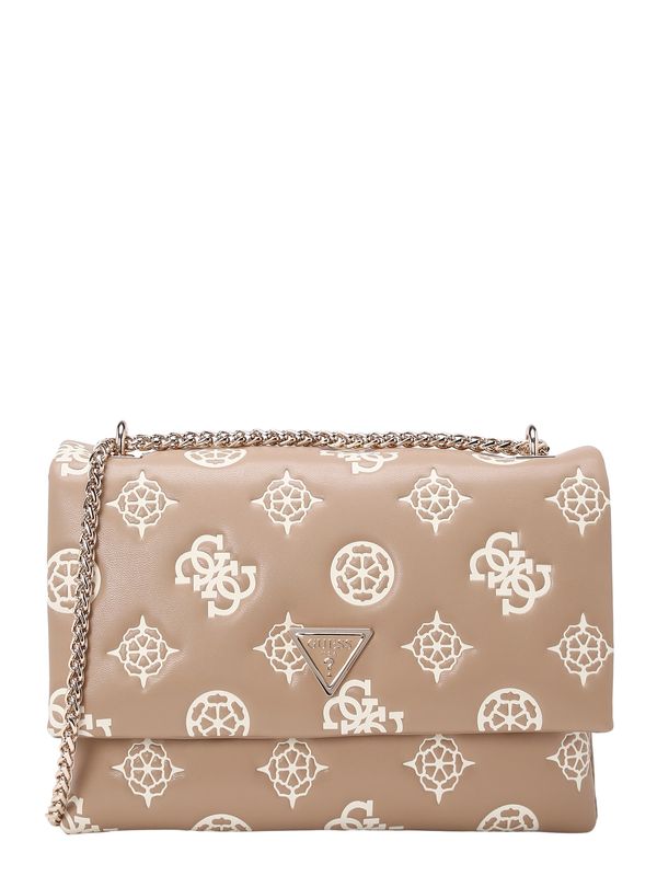 GUESS GUESS Чанта с презрамки 'Deesa'  екрю / кафяво