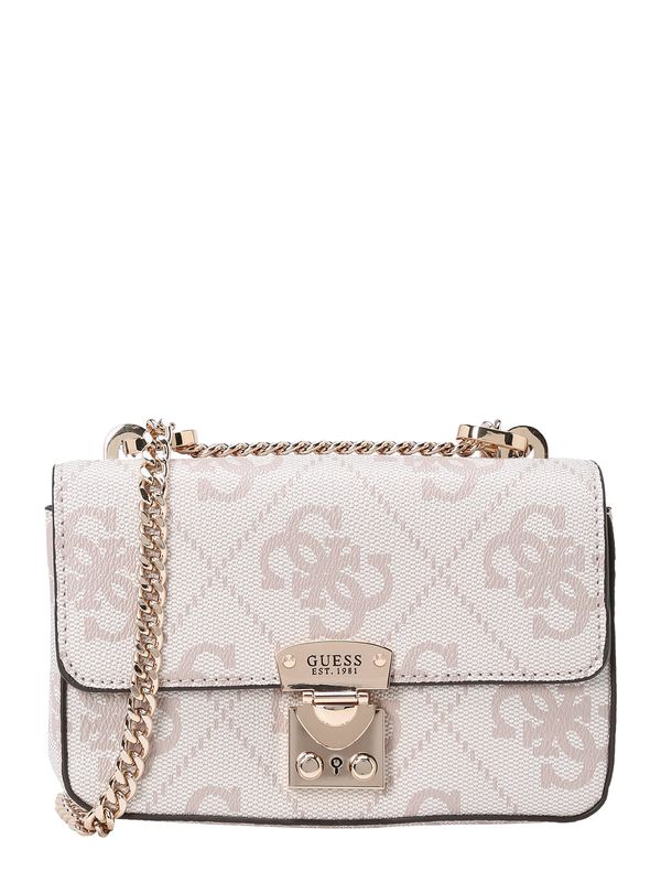 GUESS GUESS Чанта с презрамки 'Eliette'  бежово / бяло