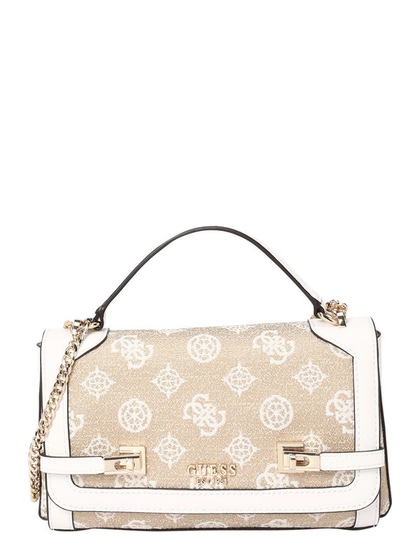 GUESS GUESS Чанта с презрамки 'LORALEE'  камел / злато / бяло