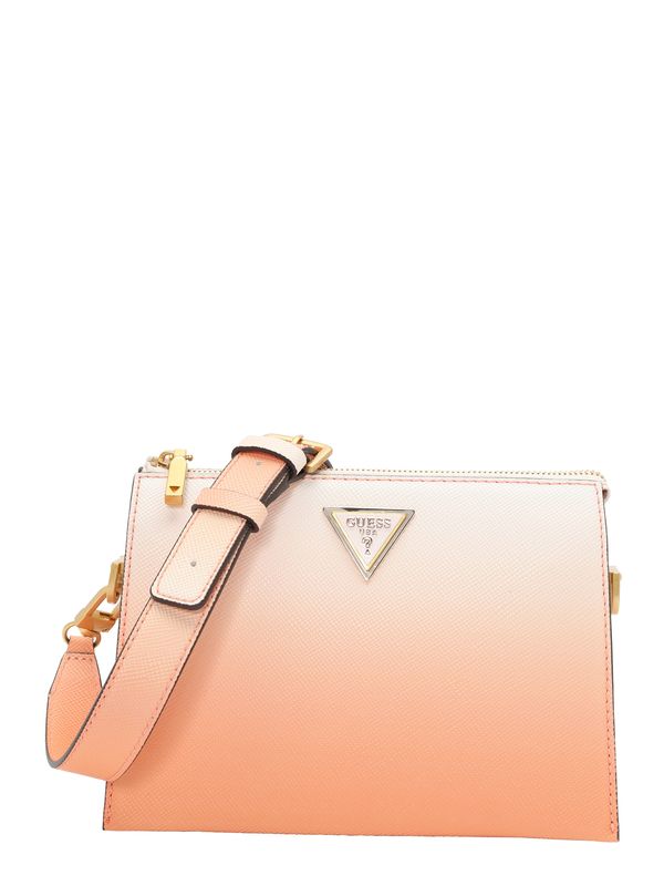 GUESS GUESS Чанта с презрамки 'Lossie'  праскова / бяло