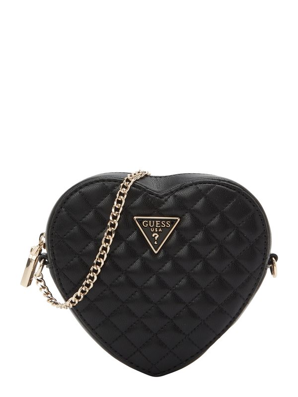 GUESS GUESS Чанта с презрамки 'Rianee'  злато / черно