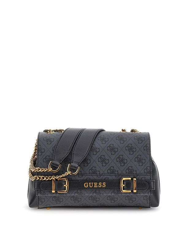 GUESS GUESS Чанта с презрамки 'Sestri'  сиво / черно
