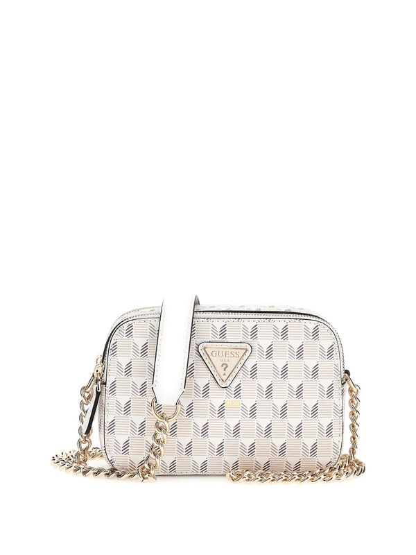GUESS GUESS Чанта с презрамки 'Vikky'  бежово / кремаво / злато