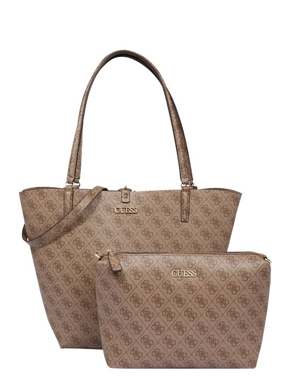 GUESS GUESS "Чанта тип ""Shopper""" 'Alby'  кафяво / брокат
