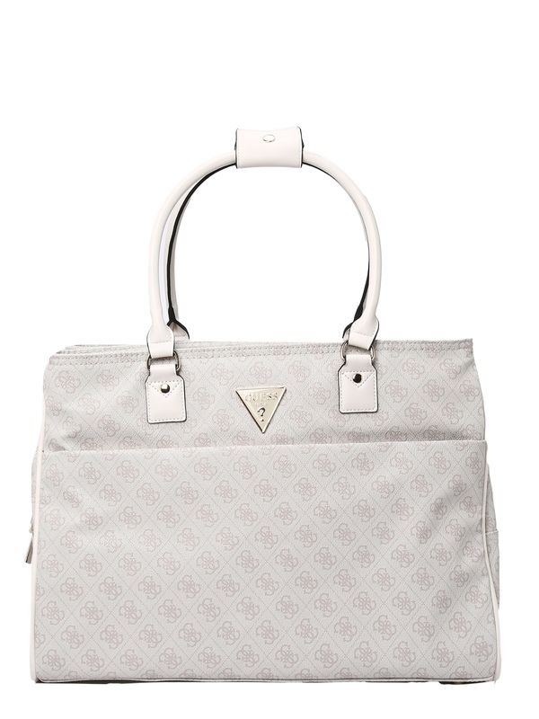 GUESS GUESS "Чанта тип ""Shopper""" 'Jesco'  тъмнобежово / бяло