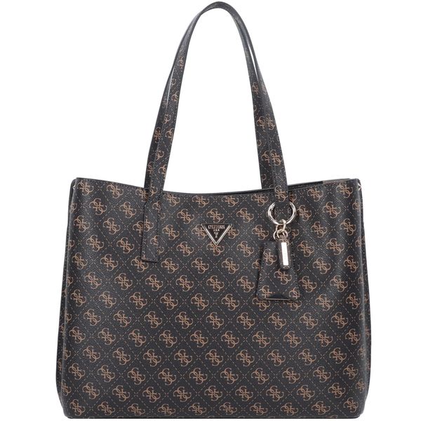 GUESS GUESS "Чанта тип ""Shopper""" 'MERIDIAN'  бежово / тъмнокафяво