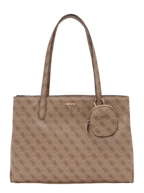 GUESS GUESS "Чанта тип ""Shopper""" 'POWER PLAY'  бежово / кафяво / злато