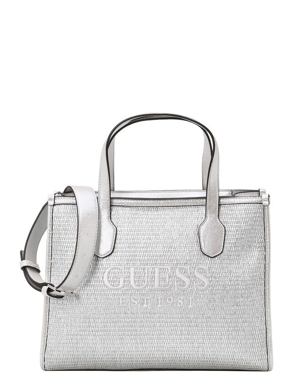 GUESS GUESS "Чанта тип ""Shopper""" 'SILVANA 2'  черно / сребърно