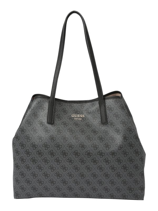 GUESS GUESS "Чанта тип ""Shopper""" 'Vikky'  антрацитно черно / тъмносиво