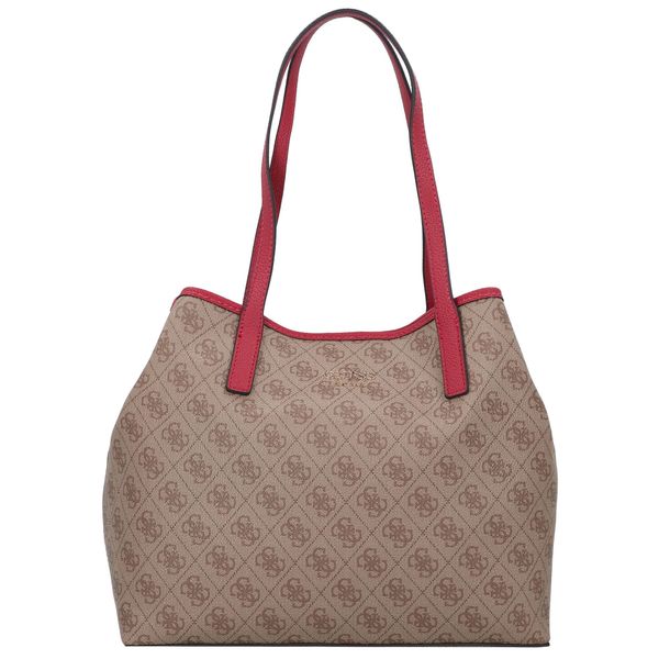 GUESS GUESS "Чанта тип ""Shopper""" 'Vikky'  кафяво / светлокафяво / винено червено