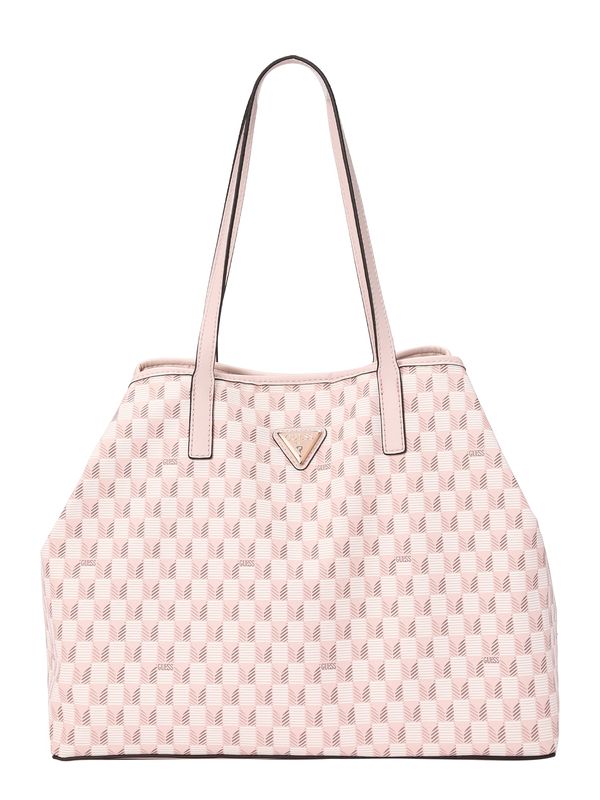 GUESS GUESS "Чанта тип ""Shopper""" 'Vikky'  сиво / бледорозово / бяло