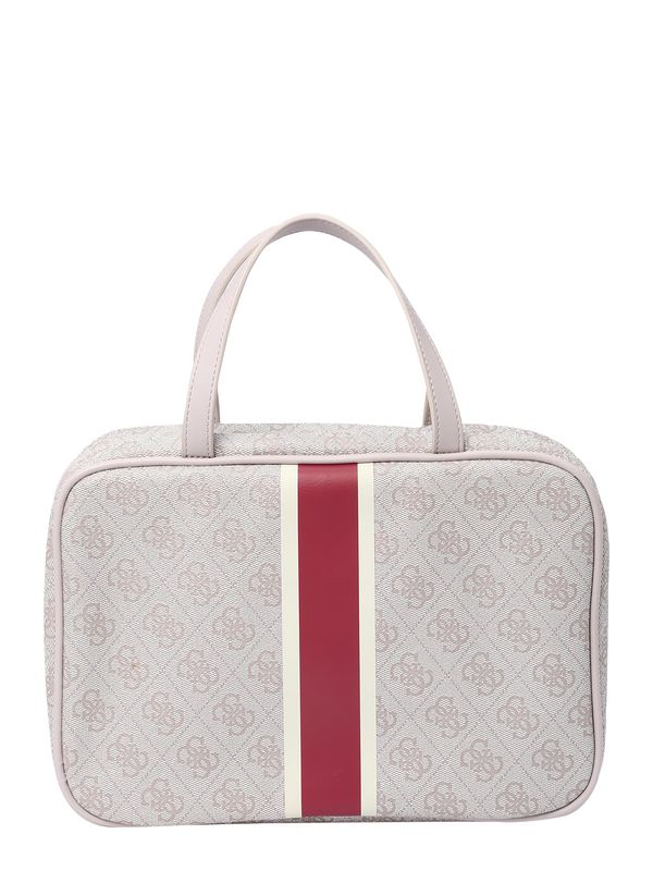 GUESS GUESS Чанта за козметика  таупе сиво / винено червено / бяло / мръсно бяло