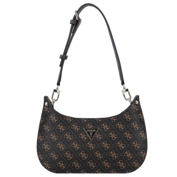 GUESS GUESS Чанта за през рамо 'Meridian'  кафяво / черно