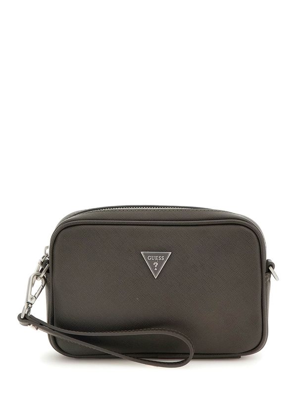 GUESS GUESS Чанта за през рамо тип преметка 'Certosa'  тъмносиво